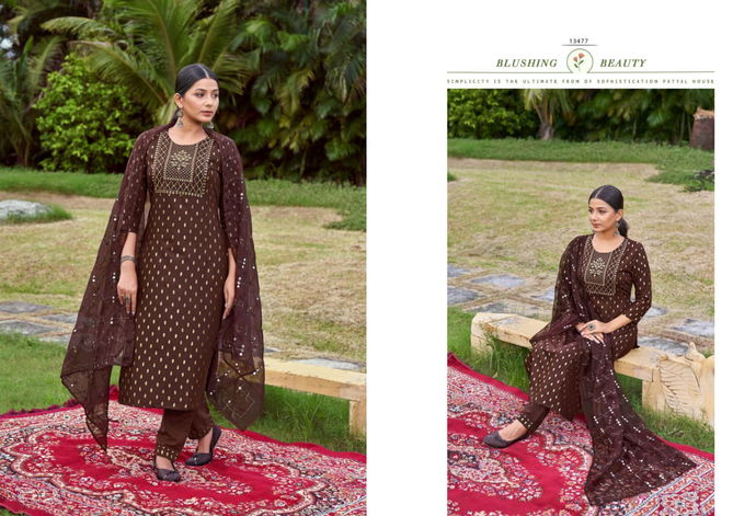 Kalaroop Zarina New Exclusive Wear Fancy Designer Ready Made Suit Collection